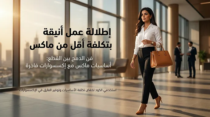 إطلالة عمل أنيقة بتكلفة أقل