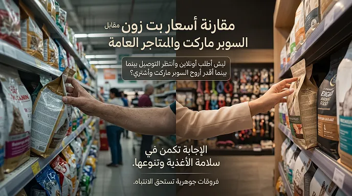 مقارنة أسعار بت زون مقابل السوبر ماركت