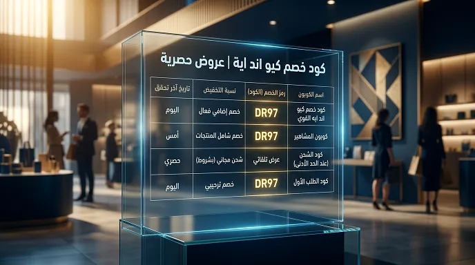 لمحة سريعة عن كود خصم كيو اند ايه