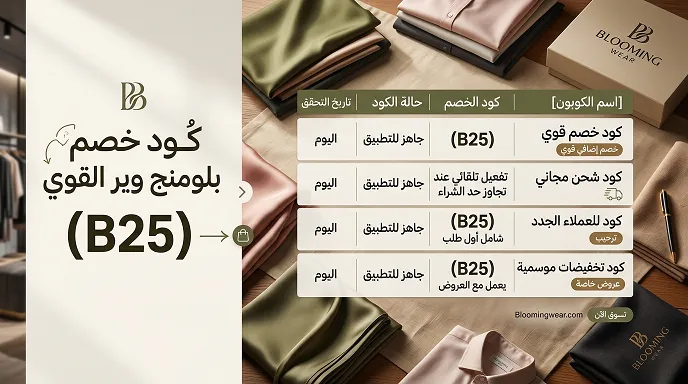 احدث كود خصم بلومنج وير