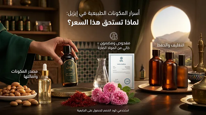 أسرار المكونات الطبيعية في ايزيل
