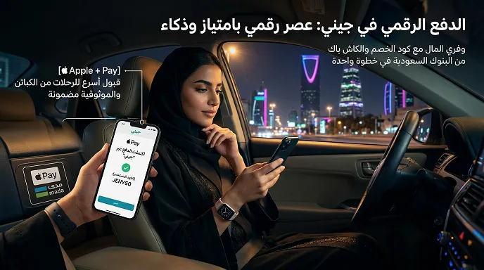 استخدام (Apple Pay) ومدى مع كود خصم جيني