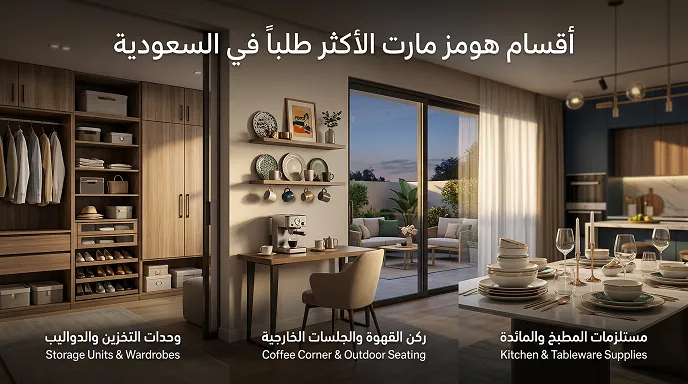 أقسام هومزمارت باستخدام  كود خصم هومزمارت