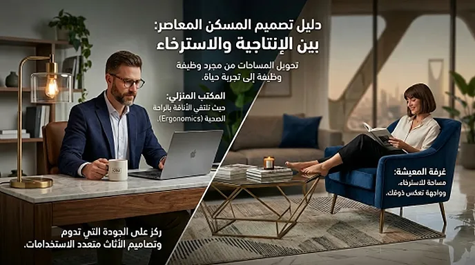 دليل اختيار الأثاث للمكتب المنزلي وغرفة المعيشة&nbsp;