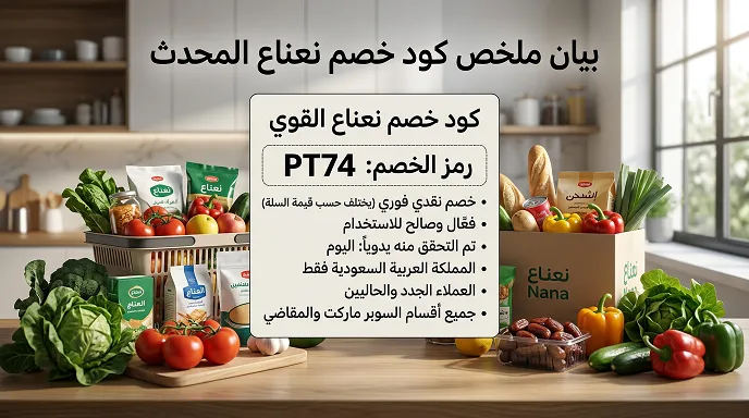 أهم المعلومات كود خصم نعناع المحدث