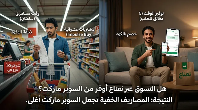 هل التسوق عبر نعناع أوفر من الذهاب للسوبر ماركت؟