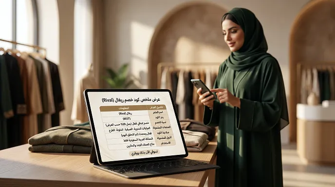 عرض ملخص كود خصم عبايات ريفال