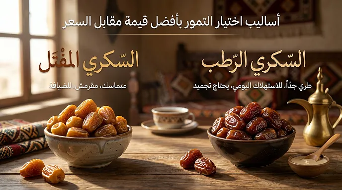 أساليب اختيار التمور بأفضل قيمة مقابل السعر