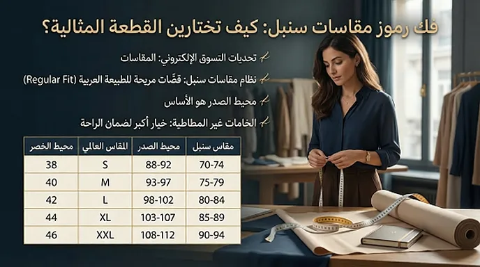 فك رموز مقاسات سنبل