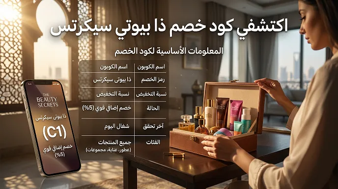 ملخص كود خصم ذا بيوتى سيكرتس