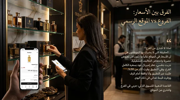 الفرق بين الأسعار في الفروع والموقع الرسمي لعود ميلانو