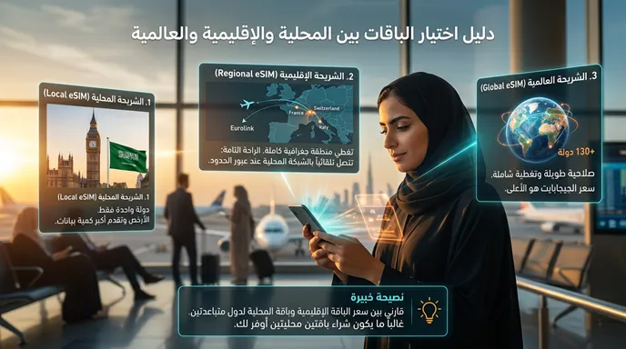 دليل اختيار الباقات بين المحلية والإقليمية والعالمية