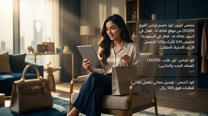 كود خصم اوناس 2026 (ZX209)