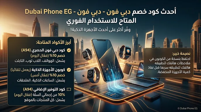  معلومات حول أحدث كود خصم دبي فون