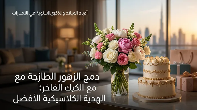 تنسيق الزهور والكيك لمناسبات دبي وأبوظبي