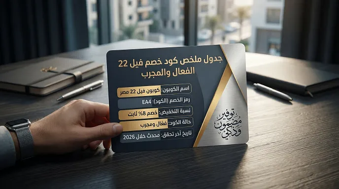 تفاصيل حول كود خصم فيل 22 الفعال والمجرب