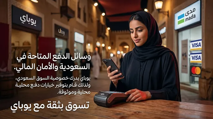 وسائل الدفع المتاحة في موقع يوباي السعودية