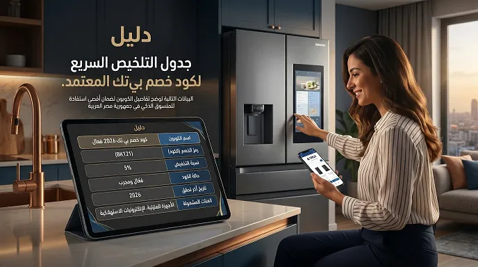 التلخيص السريع لكود خصم بي تك المعتمد