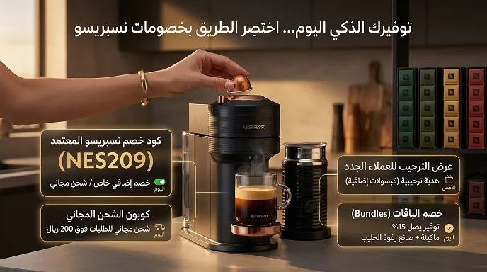 دليل كود خصم نسبريسو والبيانات الأساسية