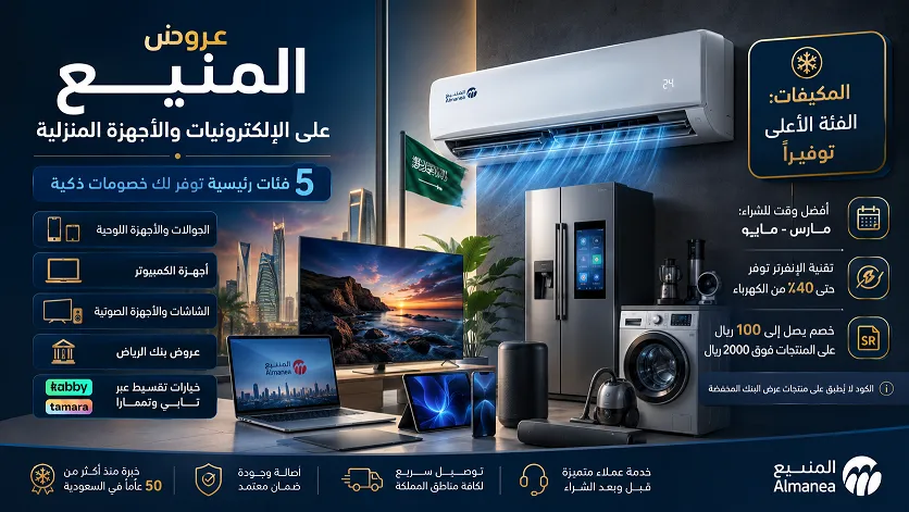 الأقسام المشمولة بكود خصم المنيع