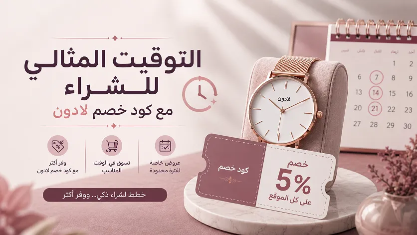 التوقيت المثالي للشراء مع كود خصم لادون